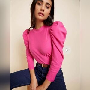 Nation LTD size small Hillary tee barbie pink